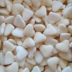Cœurs blancs sucrés