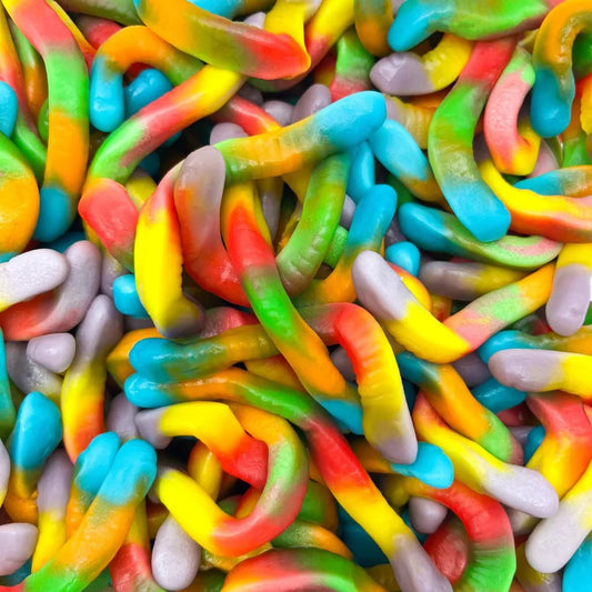 Vers multicolores lisse